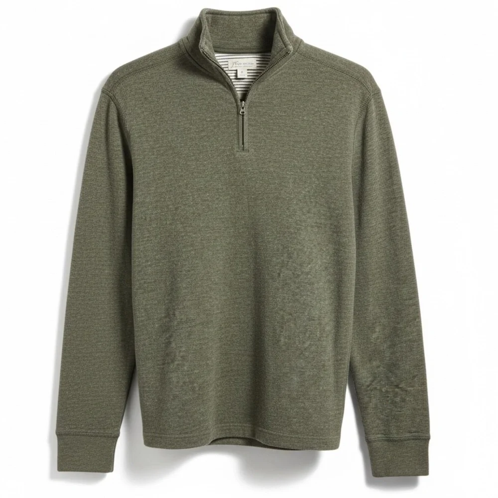J Crew Double Knit 1/2 Zip Pullover